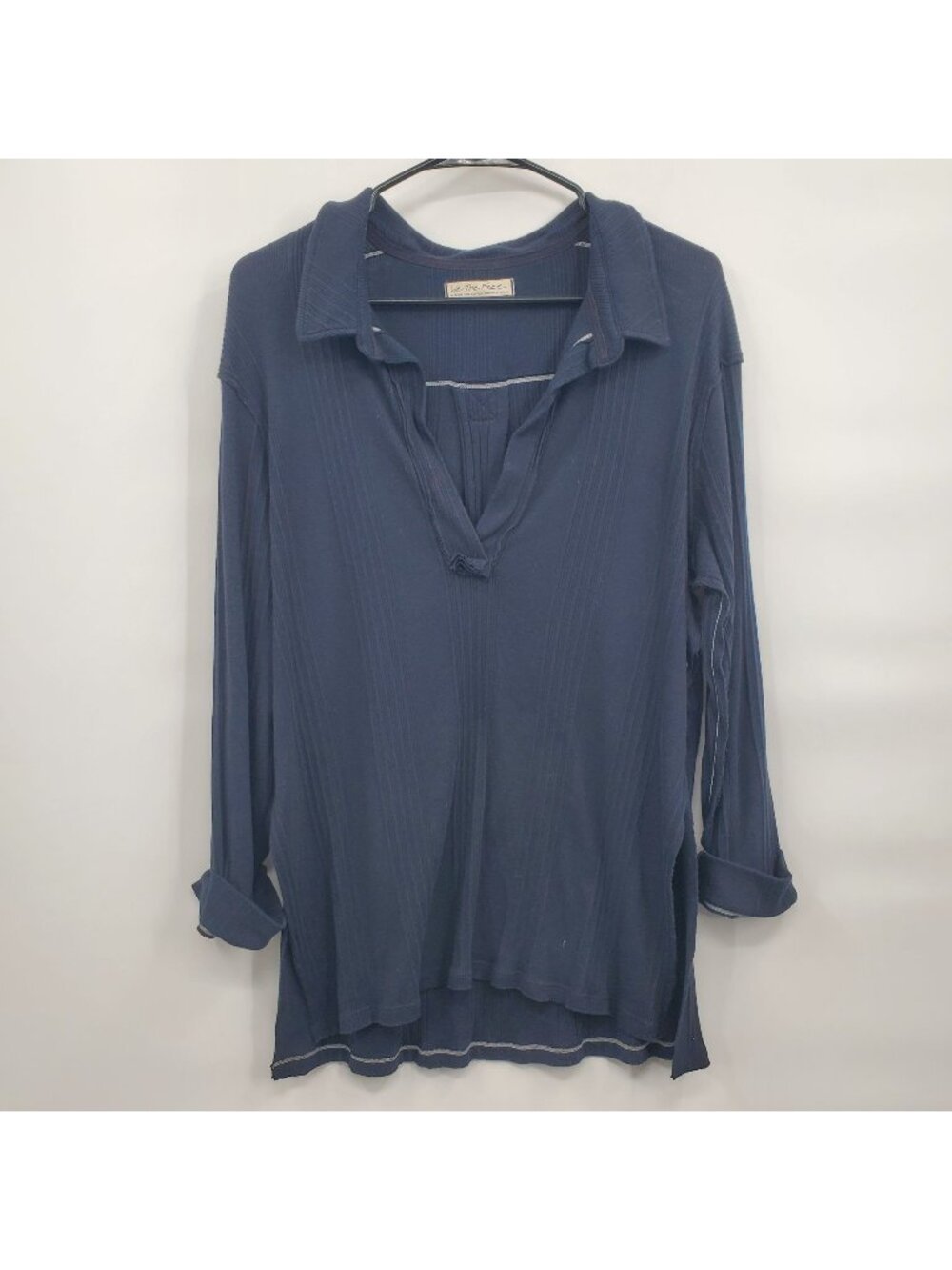 We The Free FREE PEOPLE Deep V Neckline Annie Pullover Top Women Size Medium